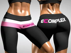 ecomplex women short gym leggings b/p