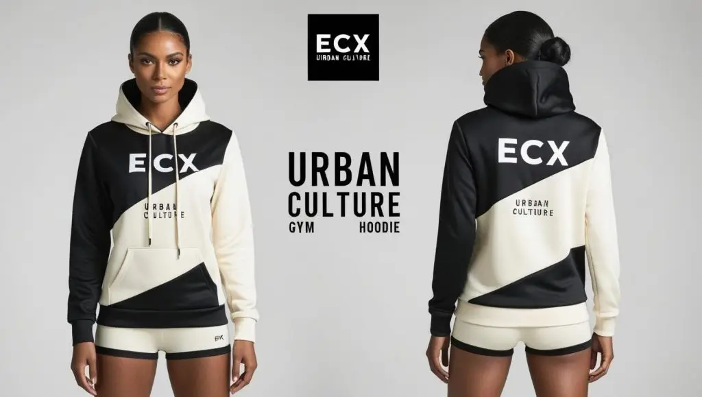 ECX UC women b/w hoodie