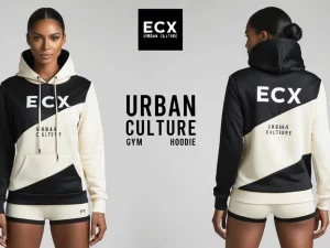 ECX UC women b/w hoodie