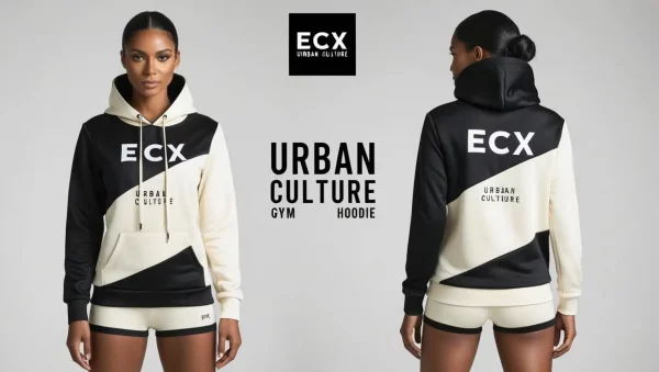 ECX UC women b/w hoodie